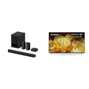 Sony 65″ X90L 4K BRAVIA XR Smart TV & BRAVIA Theater System 6 5.1ch Home Theater Sound Bar Bundle with Subwoofer and Rear Speakers