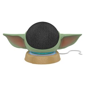 Echo Dot Bundle: Includes Echo Dot (5th Gen, 2022 release) | Charcoal & the Made for Amazon Mandalorian Baby Grogu Stand