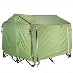 VICIYOO Outdoor Backpack Tent Automatic Camping Cot 4-Season Outdoor Off Ground Tent Folding for 2 Person Hiking Winter Fishing Camping Travel Night Cat Camping Tent, 200X80X126cm, Greenx2