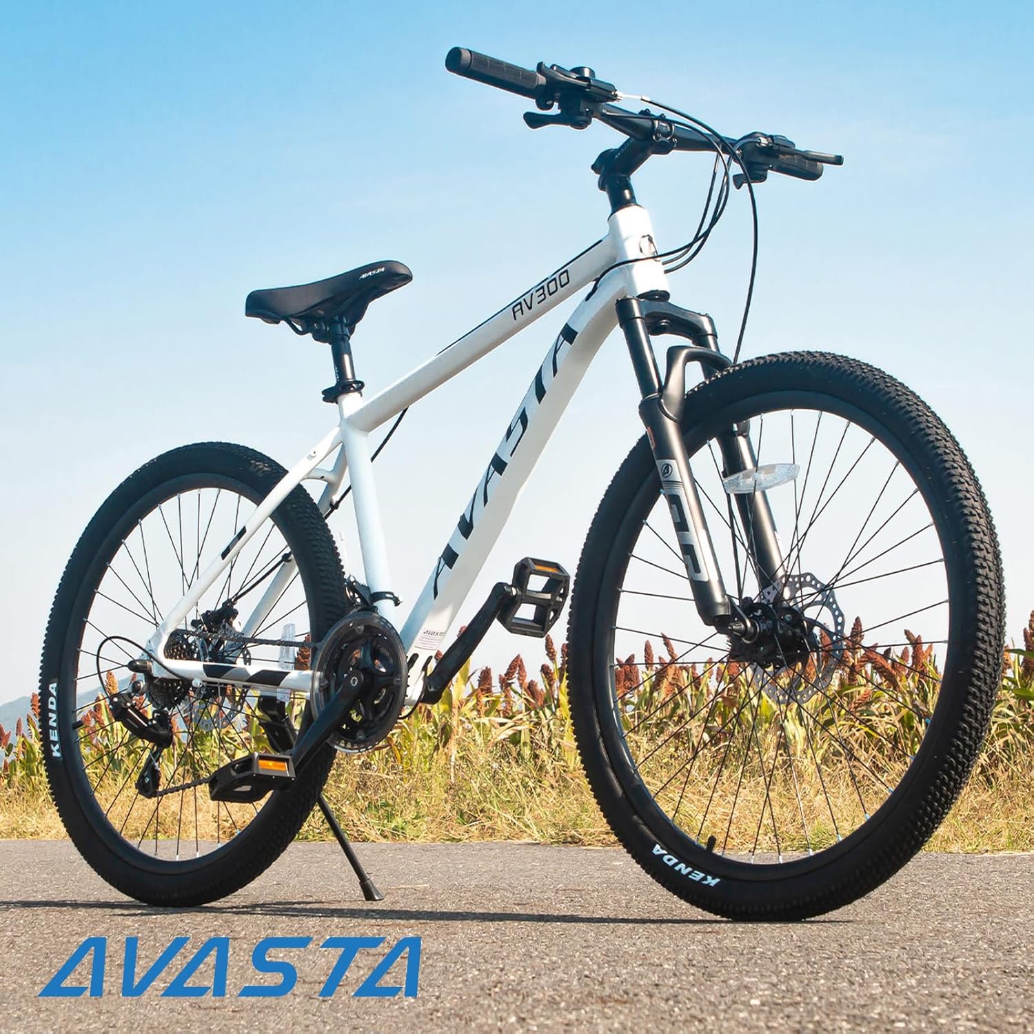 AVASTA AV300 26 27.5 inch Mountain Bike with 21-Speed,Aluminum Frame, Dual Disc Brake, Comfortable Saddle,Multiple Colors - Image 8