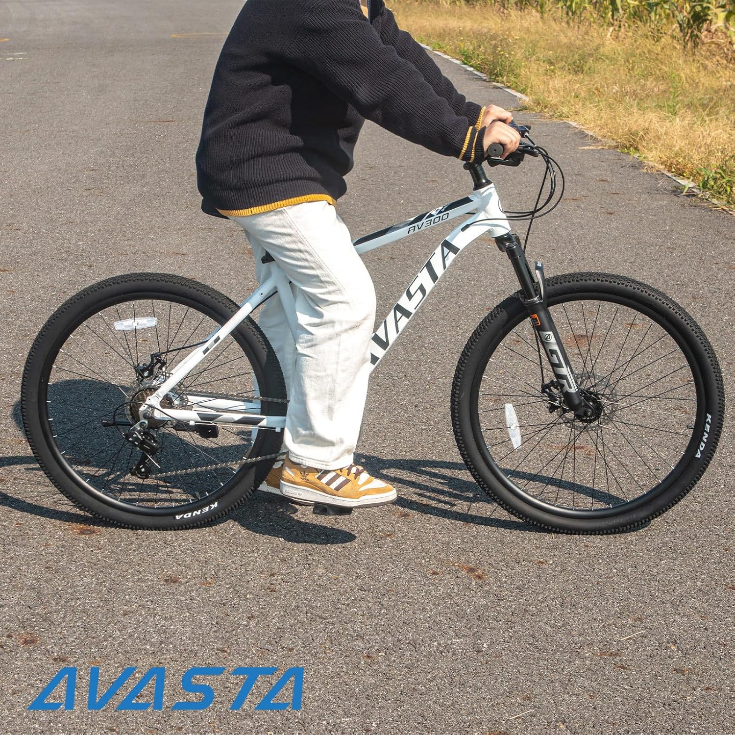 AVASTA AV300 26 27.5 inch Mountain Bike with 21-Speed,Aluminum Frame, Dual Disc Brake, Comfortable Saddle,Multiple Colors - Image 9