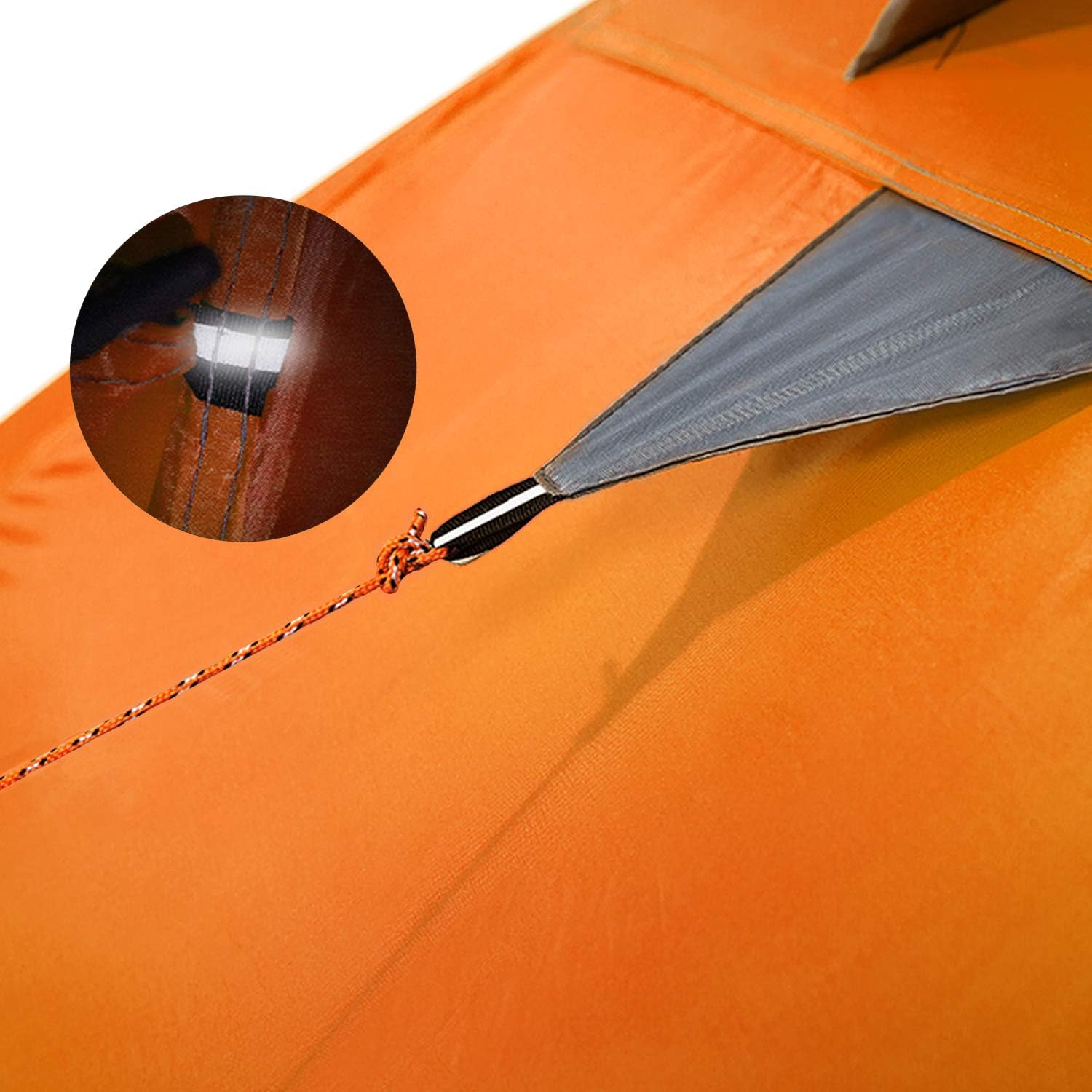 BISINNA 2/4 Person Camping Tent Lightweight Backpacking Tent Waterproof Windproof Two Doors Easy Setup Double Layer Outdoor Tents for Family Camping Hunting Hiking Mountaineering Travel - Image 8