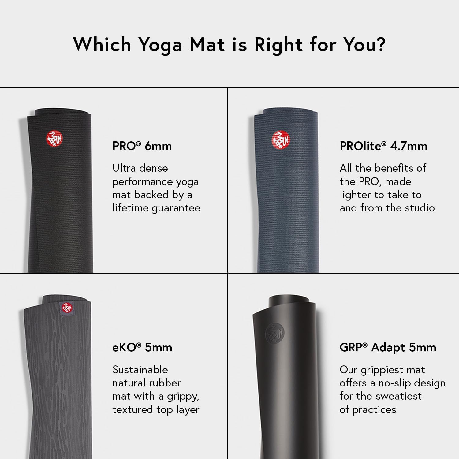 Manduka eKOLite Yoga Mat - 4mm Natural Rubber | Eco-Friendly | Soft Textured Surface | Natural Next-to-Skin Feel - Image 4