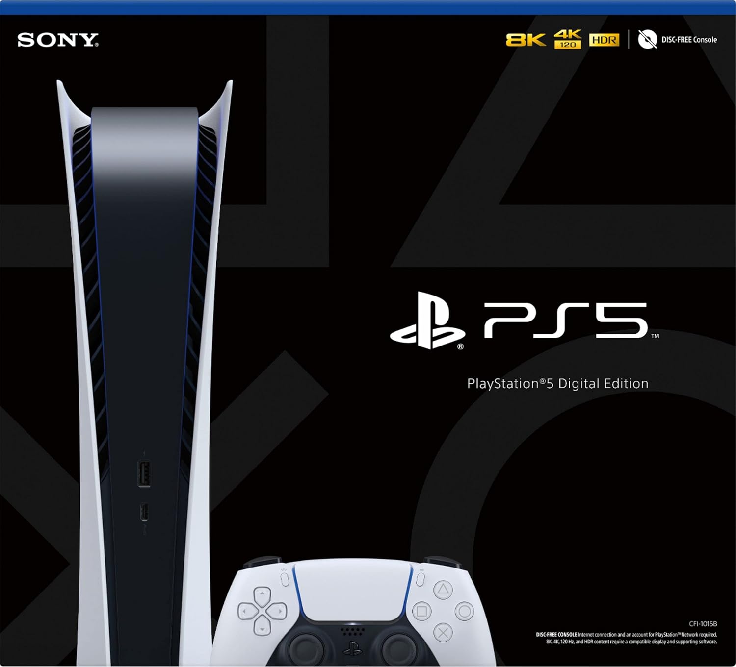 Plays-tation 5 Digital Edition PS-5_ Gaming (Disc Free) Console - M.K.D. (Renewed) - Image 2