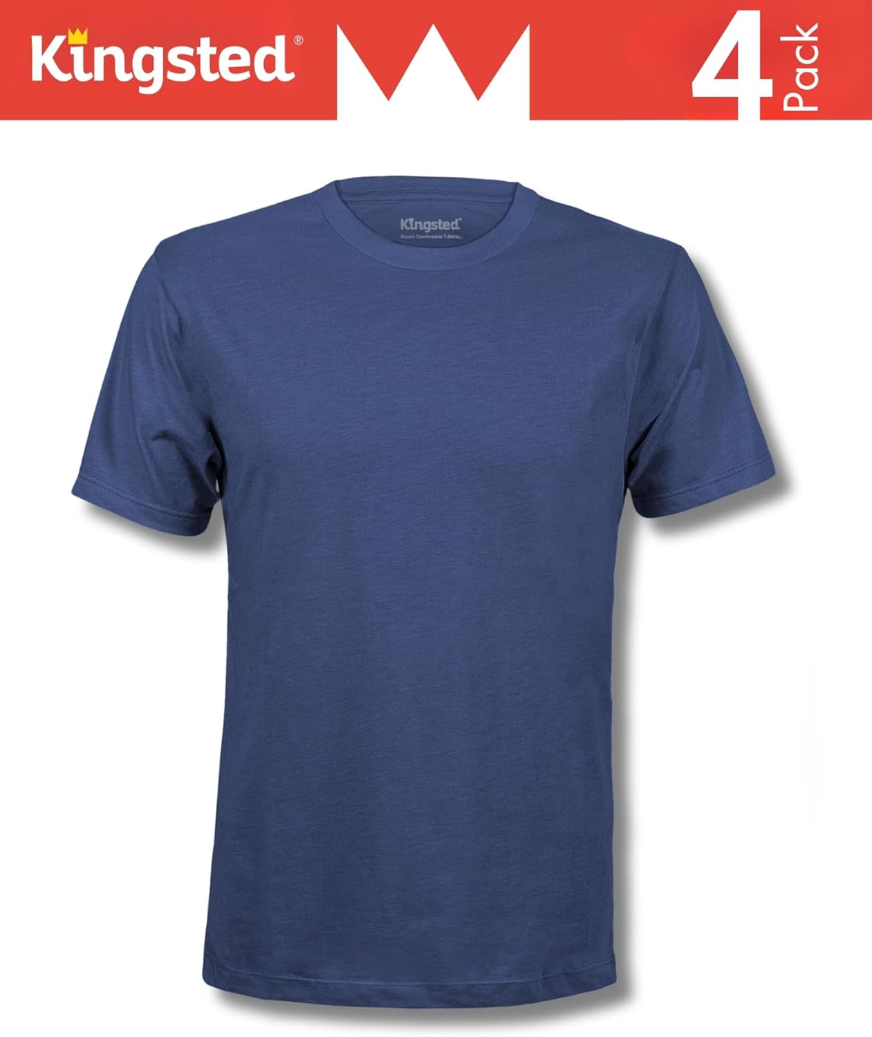 Kingsted T-Shirts for Men Pack - Royally Comfortable - Super Soft Premium Fabric - Well-Crafted Classic Tee - Image 3