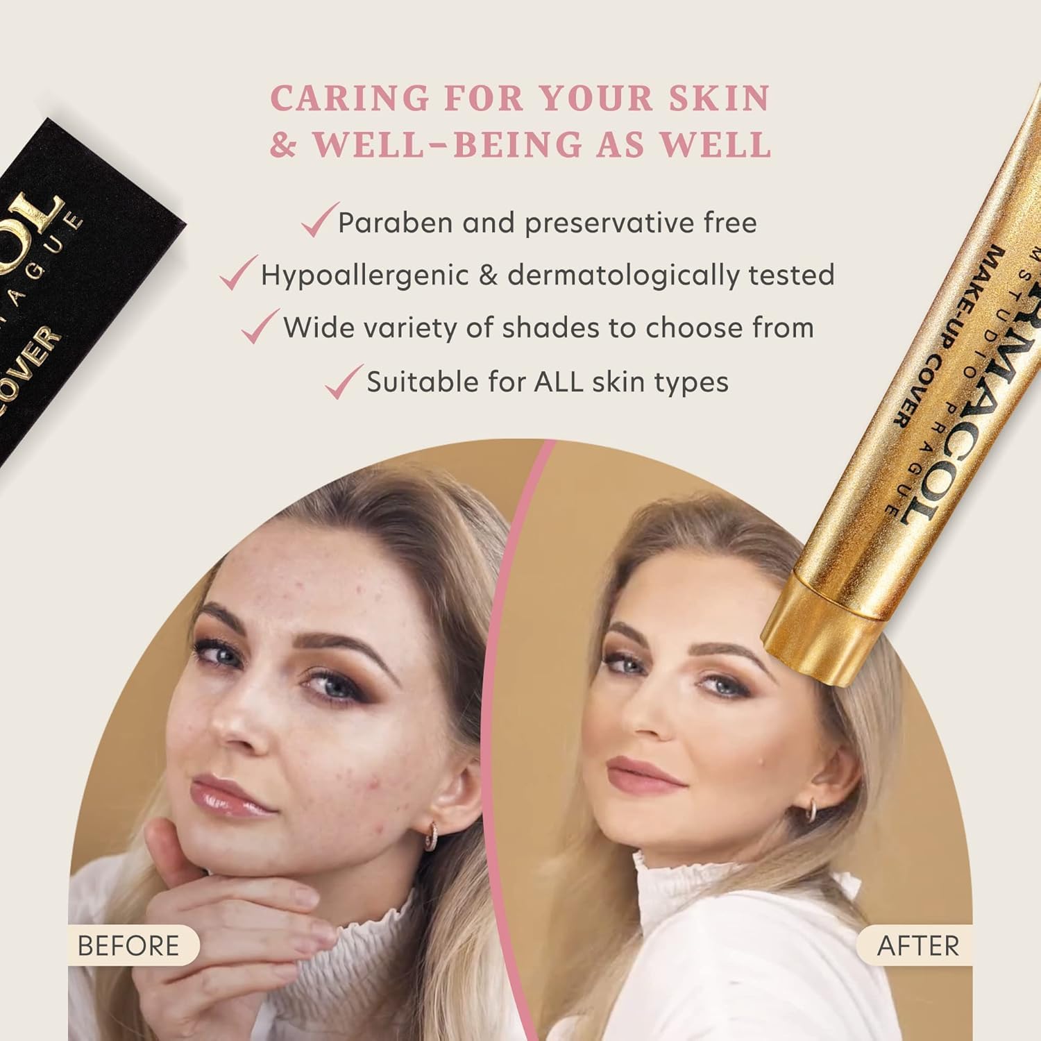 Dermacol - Full Coverage Foundation, Liquid Matte Makeup with SPF 30, Waterproof, for Oily Skin, Acne, & Under Eye Bags, Long-Lasting Makeup Products, 30g, Shade 222 - Image 6