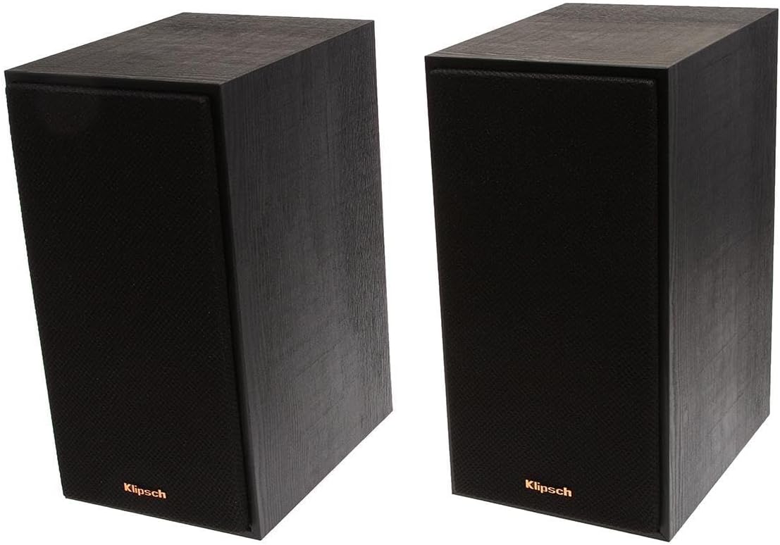 Klipsch Reference R-52C Center Channel Home Speaker, Black Bundle with R-52C Center Speaker, R-12SW 12" 400W Powered Subwoofer, R-41M Bookshelf Speakers, 5.2-Channel 8K Receiver - Image 4