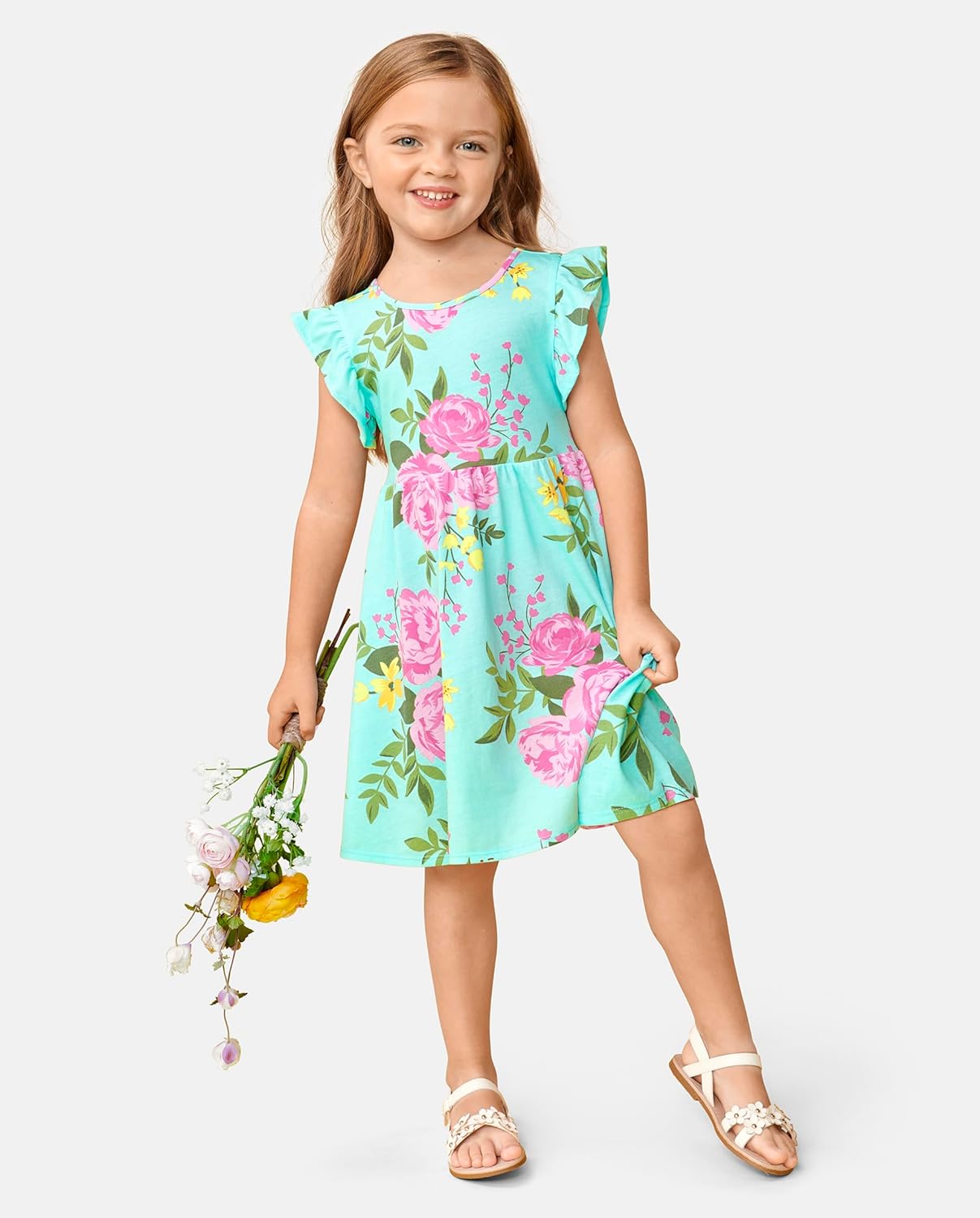 The Children's Place Girls and Toddler Short Sleeve Fashion Dress - Image 4