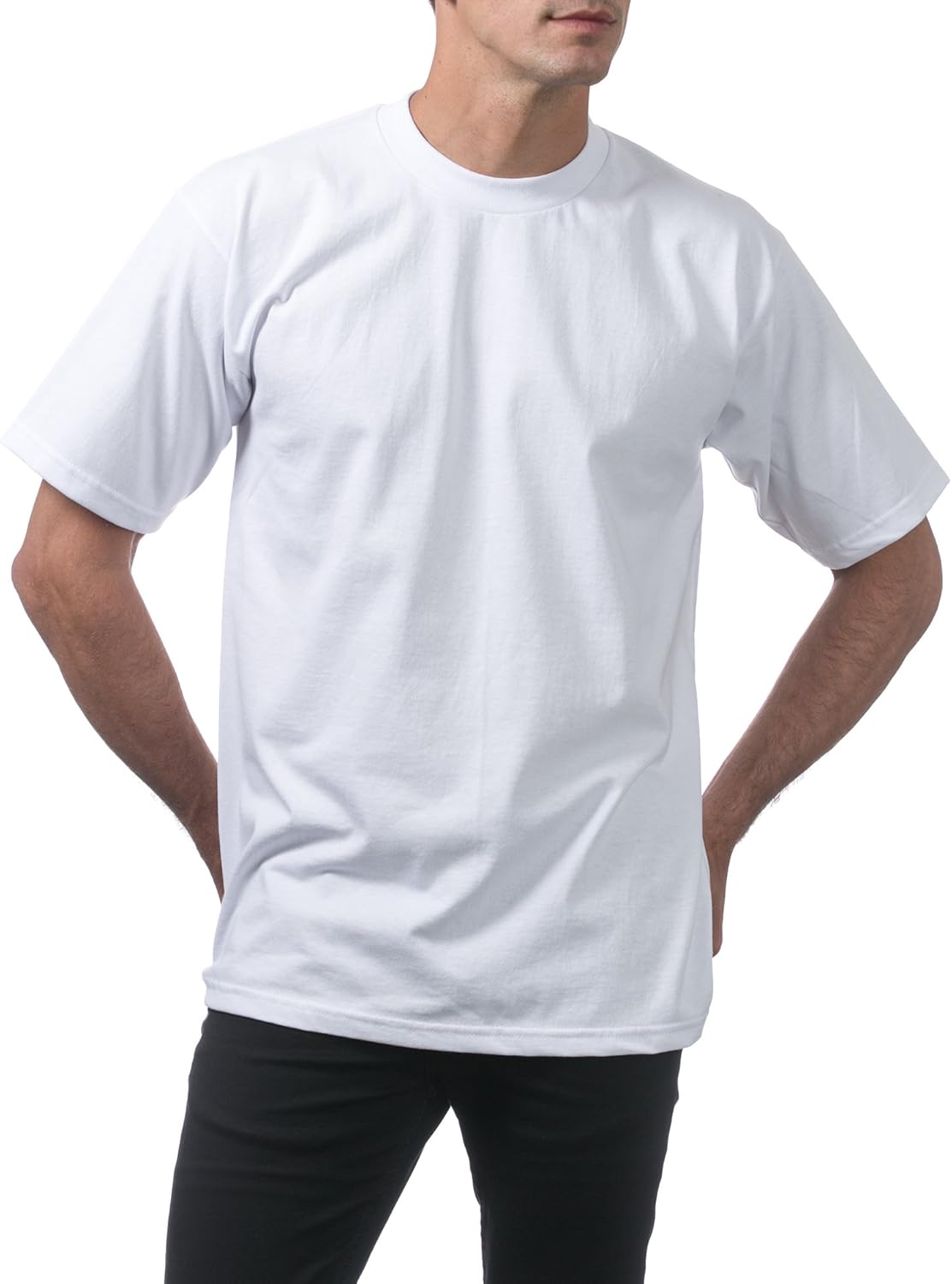 Pro Club Men's 6-Pack Heavyweight Cotton Short Sleeve Crew Neck T-Shirt - Image 4