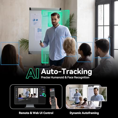 Tenveo PTZ Camera Bundle/Kits - 20X 4K NDI AI Auto-Tracking PTZ Camera(2pcs) with HDMI/USB3.0/LAN(PoE), NDI PTZ Joystick Controller and 4K HDMI + SDI Video Switcher Mixer for Live Production Events - Image 3