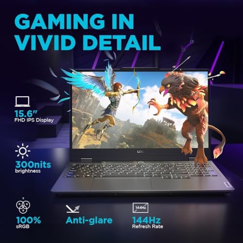 Lenovo LOQ 15.6 Gaming Laptop RTX 5060 - i7-13650HX - FHD IPS Display 144Hz - 32GB DDR5 RAM -2TB PCIe SSD -Backlit Keyboard - Windows 11 - Wi-Fi 6 - Webcam - HDMI Cable - Image 3