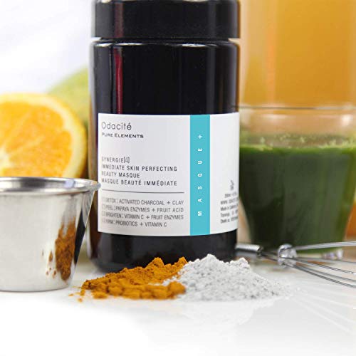Odacité Acne Cream for Face - 4-in-1 Powder Masque Synergie 4 - Detoxifying Facial Mask with Clay & Charcoal, Clay Mask Detox for Pores and Blackheads, 1.41 oz - Image 6