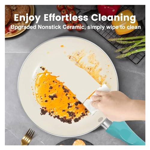 Pots and Pans Set Nonstick, 11pcs Kitchen Cookware Sets Induction Cookware, Ceramic Non Stick Cooking Set - Image 5