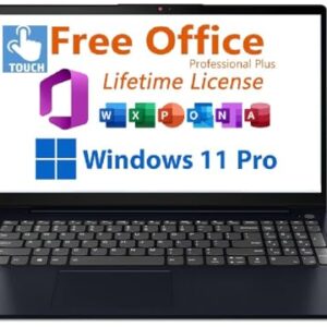 Lenovo 2026 IdeaPad 1i 15.6″ FHD Touchscreen Laptop,with Lifetime Office,13th Gen Intel Core i5-1335U,40GB RAM, 2TB SSD,Intel Iris Xe Graphics,Wi-Fi 6, Win 11 Pro 10 Hr Battery Life Cloud Grey