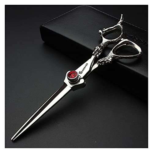 Shears for Hair Cutting Barber Scissors, Hairdressing Scissors, Beauty Scissors, Special for Hairdressers Hair Cutting Kit (Color : 2PCSsilvery) (Marfíl) (Azul Oscuro b) (5.5 Inch Purple B) - Image 7