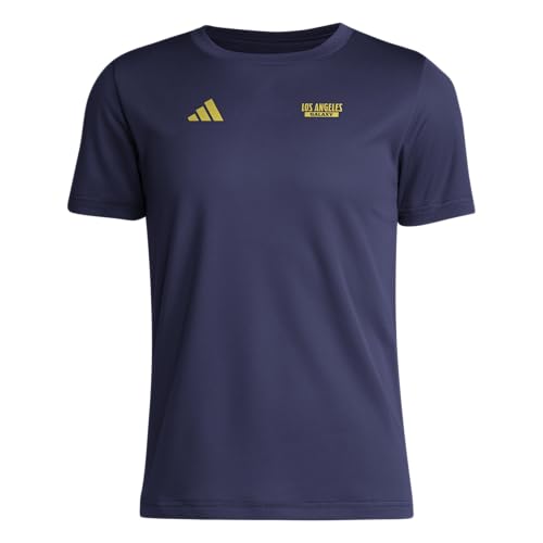 adidas Unisex-Kids Los Angeles Galaxy Pre-Game Short Sleeve Soccer T-Shirt,Team Navy Blue/La Gallaxy,X-Large - Image 2