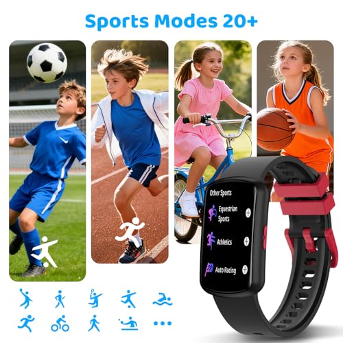 afoloery Bingo 5 Kids Fitness Tracker Watch for Boys Girls Ages 5-15, Full Touch 1.47" Screen, Activity Tracker, HeartRate and Sleep Monitor, IP68 Waterproof, Pedometer, Puzzle Games - Image 3