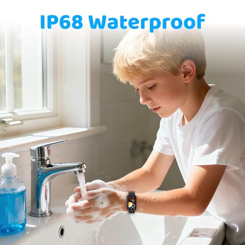 afoloery Bingo 5 Kids Fitness Tracker Watch for Boys Girls Ages 5-15, Full Touch 1.47" Screen, Activity Tracker, HeartRate and Sleep Monitor, IP68 Waterproof, Pedometer, Puzzle Games - Image 8