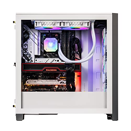 Velztorm White Armix Prebuilt Gaming Desktop PC (AMD Ryzen 9 7900X 12-Core 4.7GHz, Radeon RX 6900 XT 16GB, 64GB DDR5, 1TB PCIe SSD + 2TB HDD (3.5), 240mm AIO, 1000W PSU, Killer WiFi 6E, Win10Home) - Image 3