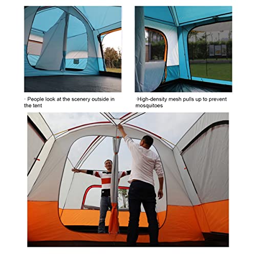 6 Person Tent Double Layer Tent for Camping Family,Waterproof Outdoor Tent with Porch,2 Bedroom+Living Room Tent,Advanced Ventilation Dome Tent - Image 3
