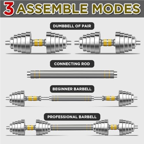Dumbbel Men's and women's pure steel dumbbell fitness training arm muscle adjustable subbell set combination barbell Barbell - Image 2