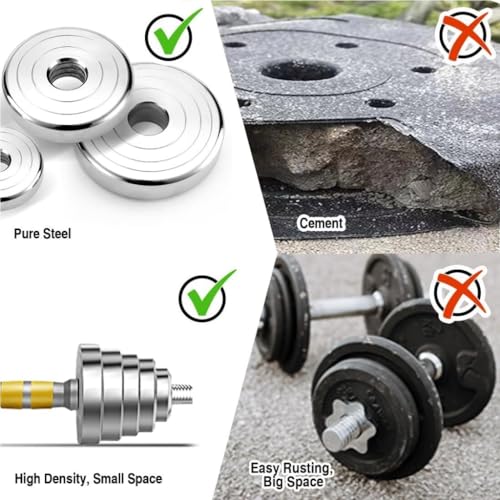 Dumbbel Men's and women's pure steel dumbbell fitness training arm muscle adjustable subbell set combination barbell Barbell - Image 4