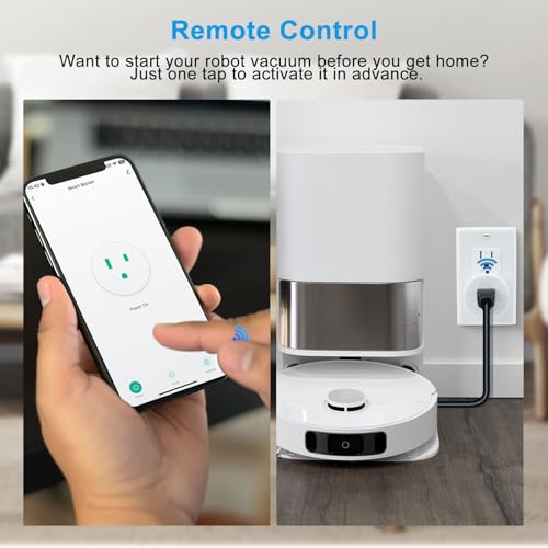 Greencycle Smart Wireless Remote Control Outlet Plug,WiFi Outlets for Household,On Off Smart Outlets Switch Compatible with Tuya,Alexa and Google Assistant,Timer Outlet,No Wiring,White,1SW+4Outlets - Image 4