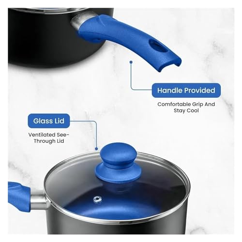 THJKUPO Chef's Pots And Pans Set Kitchen Cookware Sets Nonstick Aluminum Cooking Essentials 11 Pieces - Image 3