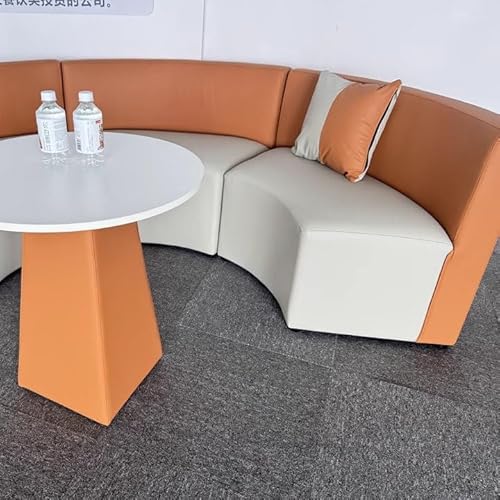 TBJEN Contemporary S-Curved Sofa and Table Set, Modular Lounge Furniture for Reception, Hotel Lobby, Corporate Waiting Area, Commercial Decor(D) - Image 8