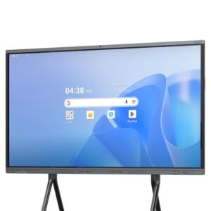 Shiarffe X5 Smart Board 4K 86 Inch Interactive Whiteboard Google EDLA-Certified All-in-One Touchscreen Digital Display Built-in 48MP Camera Mics and Speaker for Classrom Hybrid Work