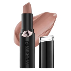 wet n wild Mega Last Matte Lip Color, Semi Matte Hyaluronic Acid Infused, Long Lasting Full Coverage for a Nourishing Pout, Cruelty-Free & Vegan – Skin-ny Dipping