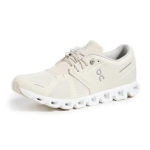 On Men’s Cloud 5 Sneakers, Cream/Sand, Off White, 8 Medium US