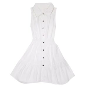 Ramy Brook Girls Sleeveless Mini Dress, 18-24 White