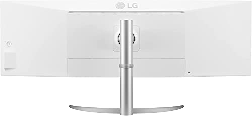 LG 49WQ95C-W 49 Inch 32:9 Curved UltraWide DQHD (5120 x 1440) Nano IPS Monitor, NVIDIA G-SYNC Compatible & AMD FreeSync Premium Pro, HDMI 2.1 & USB Type-C (90W PD), Tilt/Height/Swivel Adjustable - Image 4