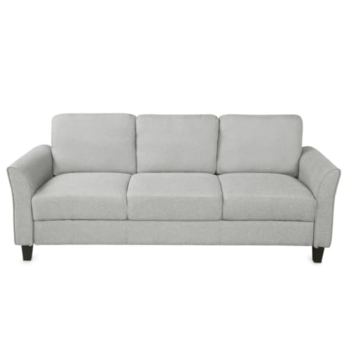 DUYHBAWRS Living Room Sets Furniture Armrest Sofa Single Chair 3-Seat (Chair,3-Seat, Light Gray) - Image 4