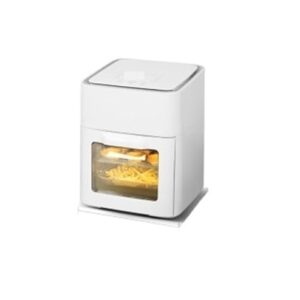 Food essentials and family helpers Household multi-functional intelligent air fryer Electric fryer French fries machine Fryer Toaster oven Large capacity 12L Smart assistant Enjoy life (Color : White
