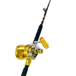 EatMyTackle 30 Wide 2 Speed Fishing Rod and Reel Combo