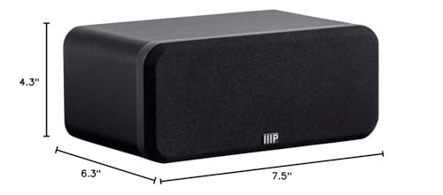 Monoprice HT-35 Premium 5.1-Channel Home Theater System - Charcoal, with Powered Subwoofer, Low Profile Speaker Grilles, Secure Mounting Option, Black (139357) - Image 7