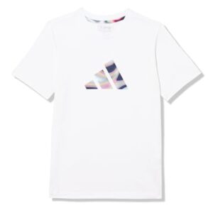 Adidas Unisex-Kid’s Pabllo Vittar Pride Graphic T-Shirt, White, X-Large