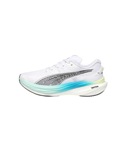 Puma 309707 Diviate Nitro 3 Men's Running Shoes, 25 Fall/Winter Colors Puma White-Mint Melt (29), 27.5 cm - Image 2