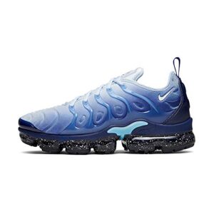 Nike Men’s Air Vapormax Plus Running Shoes (9.5, Coastal Blue/White/Light Blue/Blue Void)