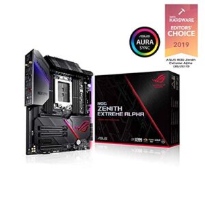 Asus Rog Zenith Extreme Alpha X399 HEDT Gaming Motherboard AMD Threadripper 2 (TR4) EATX DDR4 M.2 10G LAN USB 3.1 Gen2
