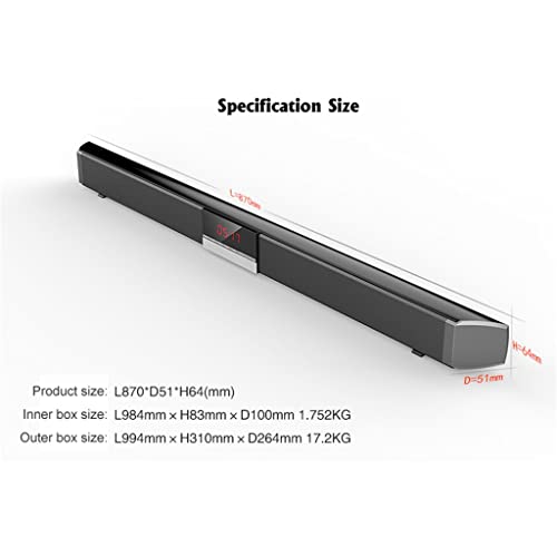 TV 40W Home Theater System Wreless 5.0 Speaker with Control for Coaxial Optical Subwoofer Sound Box - Image 7