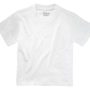 Hanes boys Tagless Comfort Seam White Tee Base Layer Top, White, 4T US