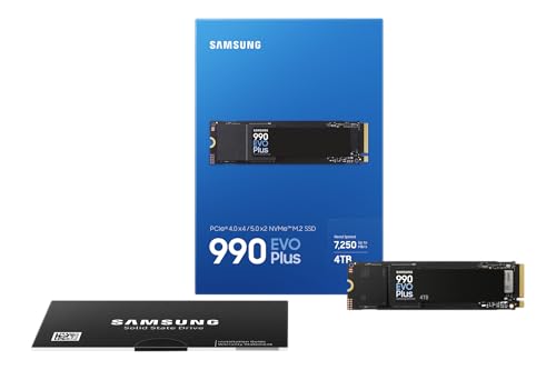 Samsung Internal SSD 990 EVO Plus, NVMe 2.0 PCIe 4.0 x 4/5.0x2, 4TB, Read Speed up to 7250MB/s, Ideal for Gaming and Office, MZ-V9S4T0BW - Image 6