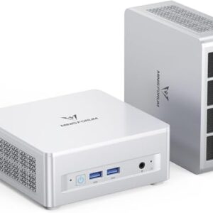 MINISFORUM UM880 Plus Mini PC, AMD Ryzen 7 8845HS (8C/16T, Up to 5.1GHz), 32GB DDR5 RAM, 1TB SSD, Radeon 780M Graphics, OCuLink, Triple Display, 8K@60Hz, 5 USB Ports, Wifi6E