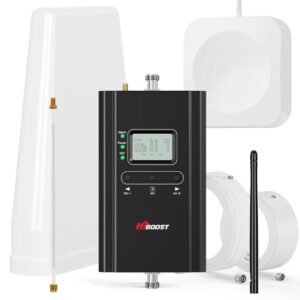 Hiboost Cell Phone Signal Booster for Home and Office, 4,000 sq ft, Boost 5G 4G LTE Data for Verizon AT&T and All U.S. Carriers, FCC Approved