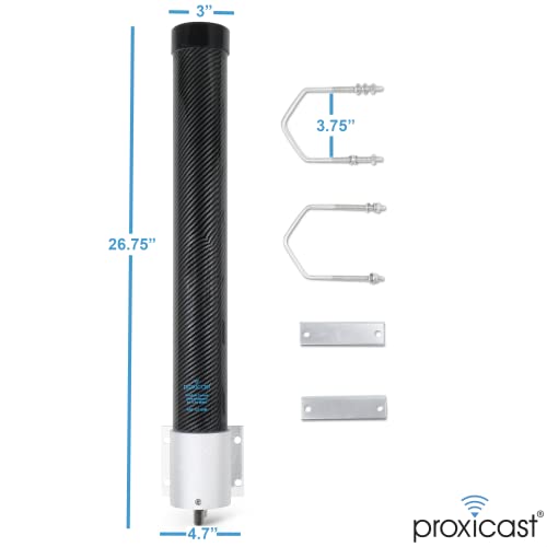 Proxicast Pro-Gain 4G / 5G MIMO Antenna - Wide-Band Omni-Directional for Cellular Modems & Routers on Verizon, AT&T, T-Mobile, Telus, Bell Canada, Rogers, Movistar, Telcel, Claro (ANT-127-05P Pearl) - Image 3