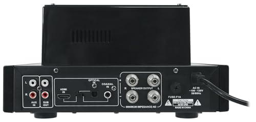 Rockville LED Tube Amp/Home Theater Receiver+(8) 8" White Ceiling Speakers - Image 5