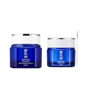 SEKKISEI Face & Eye Bundle. Herbal Gel (2.8oz) and Collagen Eye Cream (0.07oz)